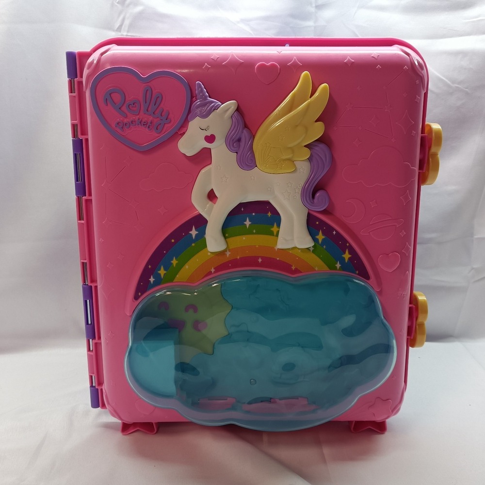 Polly Pocket Pollyville Roll Away Resort Suitcase Play Set w/Accessories 2022